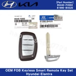 95440F2002 Oem Fob Keyless Entry Smart Remote Set For Hyundai Elantra 19-20. Fixed Price $59.38.