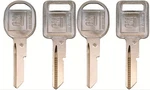 4 Keys Set - New Gm Logo Oem"a" Ignition +"b" Doors/trunk Blanks Uncut. Fixed Price $32.32.