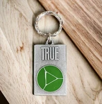 Vtg True Cigarettes Fob Keychain Advertising Heavy Duty Pewter Rj Reynolds. Fixed Price $6.95.