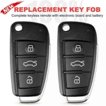 Uncut Flip Key Remote Fob 315MHZ 3B For Audi A6 S6 Q7 4F0837220AG/IYZ 3314. Fixed Price $58.95.