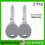 2 Transponder Ignition Fob Key ID46 Chip Y164-PT Blank For Chrysler Dodge Jeep. Fixed Price $13.95.