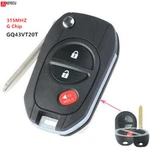 Modified Filp Remote Key 3BTN G-chip 315MHZ For Toyota Sienna Tacoma GQ43VT20T. Fixed Price $19.01.