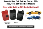 Ferrari 360 / 355 456 550 575 Remote Key Fob Set Master 2 Slaves +pin. Fixed Price $649.95.
