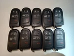 Lot Of 10 Oem Jeep Smart Key Fob Remote GQ4-54T Button. Fixed Price $180.00.