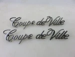 Cadillac Coupe Deville 1974-77 Badge Emblem Script Set Oem 9695825 9691395. Fixed Price $99.95.