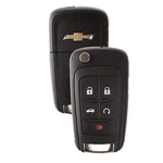 New Flip Keyless Entry Remote Fob For Chevrolet 5-BUTTON With Start. Fixed Price $24.99.