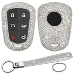 Paierpai Bling Key Fob Cover Compatible With Cadillac XT4 XT5 Model A, Sivler. Fixed Price $38.45.