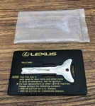 Lexus Flat Key Card - Emergency Use Code 44425. Fixed Price $25.00.