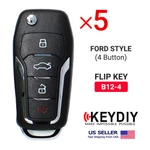5X Keydiy Kd Universal Flip Remote Ford Style B-series Buttons B12-4. Fixed Price $47.95.