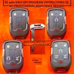 For 2015 2016 2017 2018 2019 2020-2024 Gmc Chevrolet Remote Fob Key W/blade Cut. Fixed Price $17.89.
