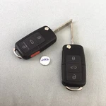 Uncut Vw Remote HLO1J0959753AM Jetta Passat Golf Beetle NBG735868T Pair Genuine. Fixed Price $9.95.