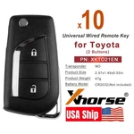 10X Xhorse Universal Wire Remote Key For Toyota Stye Buttons XKTO21EN Vvdi. Fixed Price $69.95.
