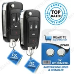 Replacement For Chevy 2010-2016 Camaro Cruze Equinox Malibu Remote Key Fob Pair. Fixed Price $16.95.