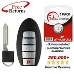 For 2016 2017 2018 Nissan Altima Maxima 5B Keyless Smart Remote Car Fob. Fixed Price $19.95.