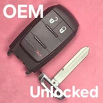 Unlocked Oem 2019 2024 Ram Pickup Smart Key 3B W/ Silver Chrome GQ4-76T. Fixed Price $69.99.