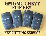 Gmc Chevy Buick Flip Keyless Remote Transmitter Cutting Service. Fixed Price $16.96.
