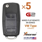 5X Xhorse Wire Flip Remote G2 Vw Type 3B XKB520EN (new Version Of XKB501EN). Fixed Price $37.95.