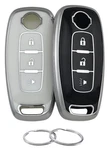 Reprotecting Stpu Key Fob Cover Compatible 8.5*4.5, Silver-white/silver-black. Fixed Price $20.78.