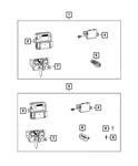 Genuine Mopar Integrated Key Fob Transmitter 68288422AD. Fixed Price $135.70.