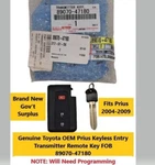 New Oem Toyota Prius 2004-9 Keyless Entry Transmitter Remote Fob 89070-47180. Fixed Price $109.99.