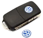 3B0-837-891-09Z Vw Logo For Key Fob Blue And White 14MM Diameter. Fixed Price $8.23.