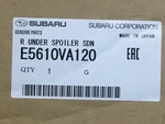2015-2021 Subaru Wrx & Sti Rear Under Spoiler E5610VA120 Oem Genuine. Fixed Price $488.32.
