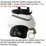 Rcs Remotes 433CTG2 433MHZ Button Mini Key Visor Clip Am/ask 500FT +prox 125. Fixed Price $29.59.