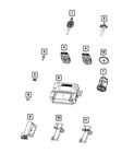 Genuine Mopar 2019-2020 Ram 2500 Front Integrated Key Fob Transmitter 68381171AC. Fixed Price $143.99.