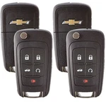 2 New Flip Keyless Entry For Chevrolet 5-BUTTON With Start. Fixed Price $44.99.