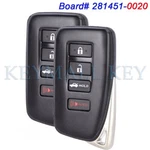 281451-0020 Smart Remote Key Fob For Lexus ES300H ES350 GS350 GS450H HYQ14FBA. Fixed Price $44.83.