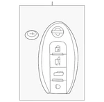 Genuine Nissan Keyless Entry Transmitter 285E3-1ET5D. Fixed Price $169.71.