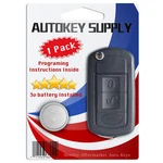 New Replacement For Land Rover Flip Remote Key Fob 3B Fcc# NT8-15K6014CFFTXA. Fixed Price $23.33.