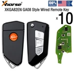 Xhorse XKGA82EN Electroplated Matte 3 Buttons Univeral Wired Remote Flip Key. Fixed Price $79.95.