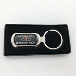New - Western Star Trucks Metal Chrome Keychain Tag Fob Semi, Great Gift!. Fixed Price $16.99.