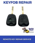 Peugeot 107 207 307 Button Remote Car Key Fob Fix Repair Service Battery Case. Fixed Price $40.57.