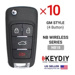 10X Keydiy Kd Universal Car Flip Remote Wireless 4 Buttons Gm Type NB18. Fixed Price $134.75.