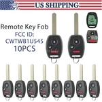 10 New For Honda Pilot Keyless Entry Remote Car Fob Combo Clicker CWTWB1U545. Fixed Price $77.99.
