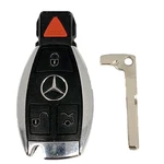 Oem Mercedes Benz Remote Fob + Uncut Key Insert IYZDC07 DC10 DC11 DC12 (shp). Fixed Price $24.75.