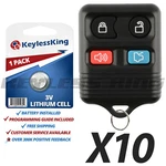Lot 10 New Replacement Keyless Entry Remote Fob Clicker Transmitter Control. Fixed Price $34.95.