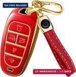Lucrum Compatible With Hyundai Cover & Leather Keychain, Case For. Fixed Price $23.23.