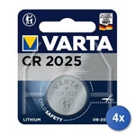 4X Varta Lithium Coin CR2025 Bli 1. Fixed Price $16.19.