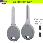 2 Transponder Ignition Fob Key ID46 Chip Y164-PT Blank For Chrysler Dodge Jeep. Fixed Price $13.79.