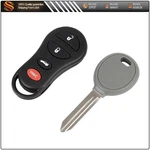 Remote Car Fob + Key For Chrysler Sebring Intrepid Stratus Jeep Liberty 01-04. Fixed Price $15.19.