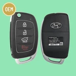 Hyundai Santa Fe 2013-2016 Oem Button Flip Key Remote Fcc: TQ8-RKE-3F04. Fixed Price $46.00.