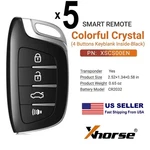 5X Xhorse XSCS00EN Smart Remote Key Colorful Crystal Style For Vvdi Tool. Fixed Price $129.00.