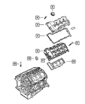 Genuine Mopar Cylinder Head Cover Gasket 4663713AB. Fixed Price $32.79.