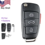 Flip Key Fob Remote Case Shell Buttons For Audi A1 A3 A4 B7 A6 C6 Q3 Q7. Fixed Price $11.99.