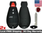 Lot 2X New Replacement Proximity Keyless Entry Remote Fob For Dodge Chrysler. Fixed Price $104.95.