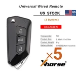 5PCS Xhorse XKGA83EN Universal Wire Remote Key All Black GA08 Style Buttons. Fixed Price $42.95.