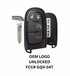 Oem 2013-2018 Dodge Ram Smart Fob Keyless Remote GQ4-54T Unlocked. Fixed Price $30.42.
